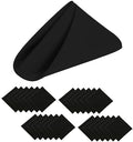 Black Cloth Napkins Set of 24,18x18 inch,Formal Dinner Napkins,Made of 100% Microfibre,Washable Cloth Napkins,Good for Restaurant, Everyday use, Parties.(Black) by KOFFOTA