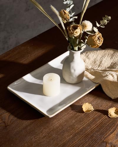 famiware Serving Platters for Food, 14.09"x7.48", 3-Pack, Cappuccino White - Image 4