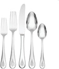 Lenox Noella Christmas 65-Piece 18/10 Silverware Set for 12, Flatware by Lenox