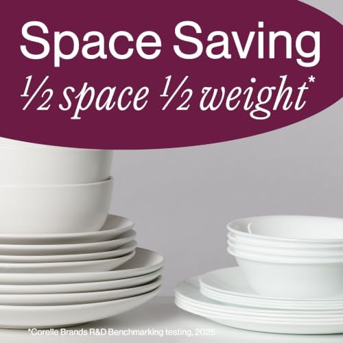 Corelle Delicate Grid 18-Piece Dinnerware Set, Service for 6 - Image 7