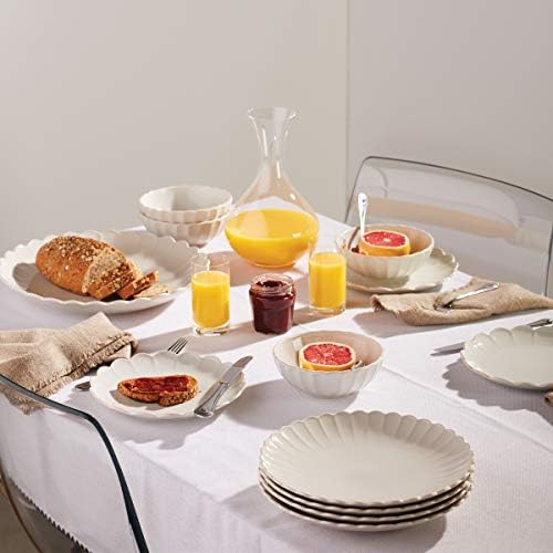 Lenox French Perle Scallop Accent Plates, Appetizer Plate Set for 4 - Image 3