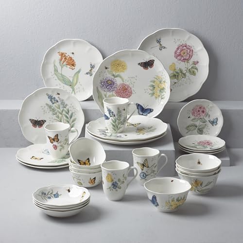 Lenox Butterfly Meadow Porcelain 28-Piece Dinnerware Set for 4 - Image 3