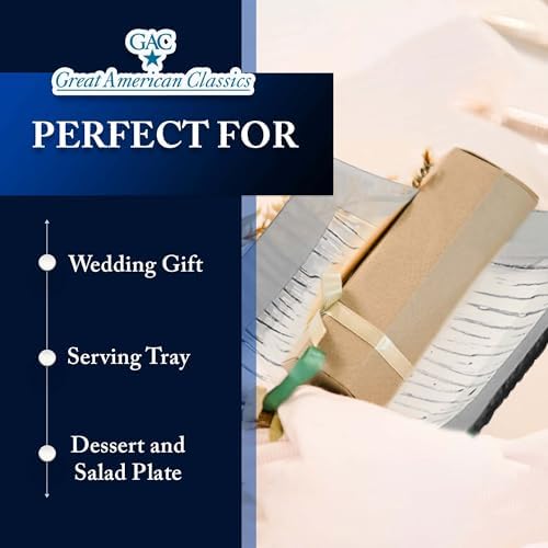 Tempered Glass Dessert Plates – 6 Inch Elegant Square Appetizer Plates, Modern Serving Dishes for Snacks, Salads & Sweets, Durable, Microwave & Dishwasher Safe – Set of 4, Silver Rain Flower - Image 6
