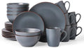 Famiware Venus Dinnerware Sets with Mugs, Ceramic Plates and Bowls for 6 by Famiware