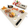 Warming Mat for Food, Voriah Electric Warming Tray with 3 Temp Settings & Auto Shut-Off, Food Warmer with Thick Silicone Surface to Keep Food Warm at Buffet, Parties, and Family Use（Apricot） by Leteveryoneenjoylife