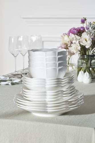 Lenox Studio 1414 Scallop Bone China 16-Piece Dinnerware Set for 4 - Image 3