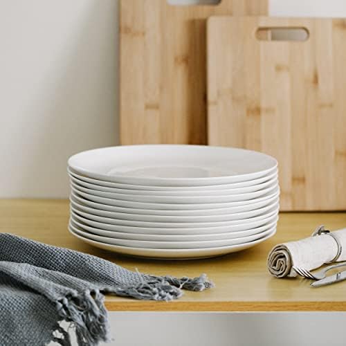BTaT- White Dinner Plates, 10.5 inch, Set of 12, Restaurant Dishes, White Porcelain Dinner Plates (Pack of 2) - Image 4
