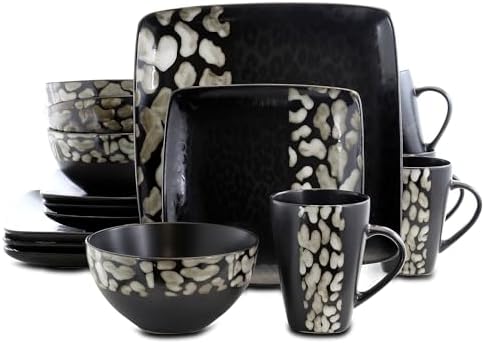 Elama's Savannah 16 Piece Stoneware Dinnerware Set by Elama