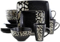 Elama's Savannah 16 Piece Stoneware Dinnerware Set by Elama
