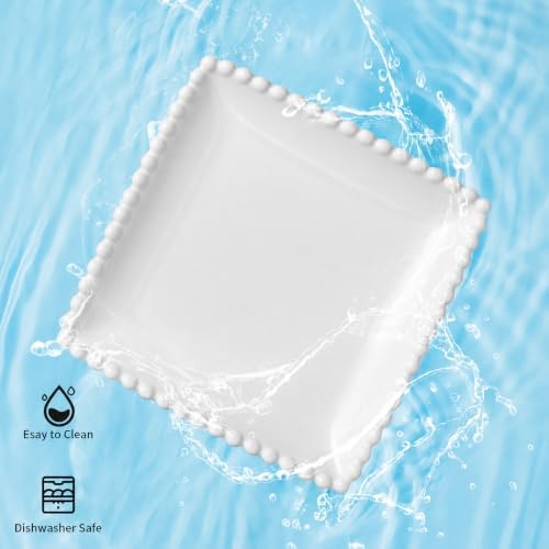 6 IN Porcelain Dessert Plates, White Appetizer Dinnerware, 12 Pcs - Image 7
