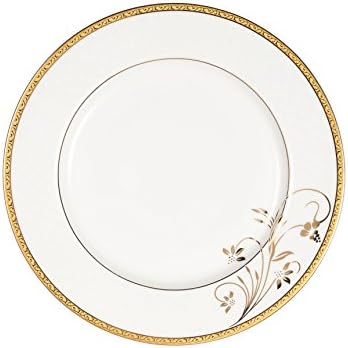 Lorren Home Trends La Luna Bone China 57-Piece 24K Gold Floral Design Dinnerware Set, Service for 8 - Image 5