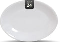 Stoneware Coupe Commercial Grade Dinnerware Bright White Oval Platter 9.75" x 7.5", Case of 24