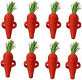 COTTON CRAFT Easter Napkin Rings - Set of 8 Carrot-Shaped Napkin Rings by COTTONCRAFT