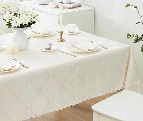 Newbridge Holiday Ribbons Bows Ivory 60 x 120 Rectangle Tablecloth - Image 6