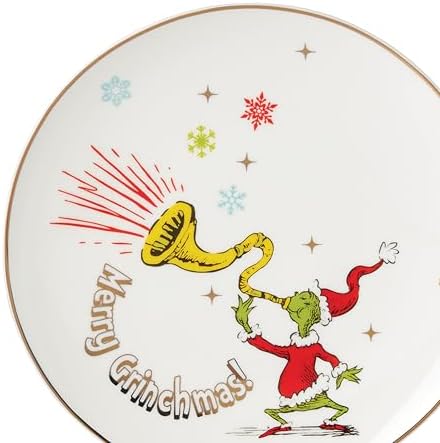 Lenox Merry Grinchmas Christmas Accent Plates, Appetizer Plate Set for 4 - Image 2