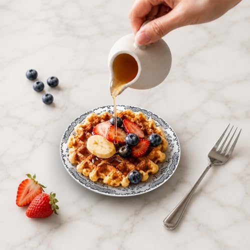 Dessert Plates Set of 6,6 Inch Mini Ceramic Plates - Image 5