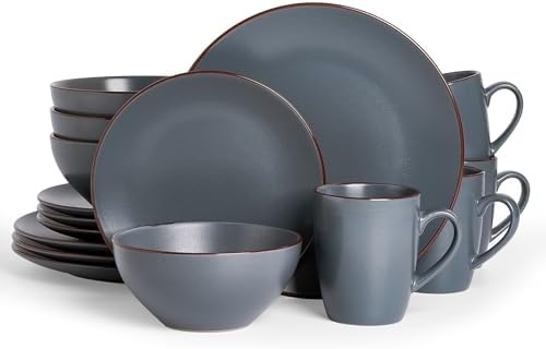 Famiware Venus Dinnerware Sets with Mugs, Ceramic Plates and Bowls for 4 by Famiware
