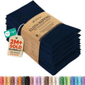 Utopia Kitchen Cotton Blend Navy Blue Cloth Napkins [12 Pack, 18x18 Inch] by UTOPIAKITCHEN
