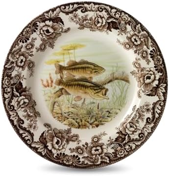 Spode – Woodland – Salad Plate - Bass – Brown/White by Spode