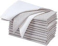 Nut Brown Cotton Cloth Napkins Set of 12, 18x18 Inch by Palisa