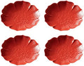 Gaolinci Zen Ceramic Lotus Shaped Appetizer and Dessert Plates (Set of 4) by Gaolinci