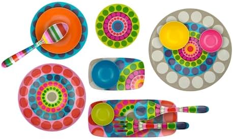 French Bull Plates - 4 Piece Set - 9 inch Melamine Salad Plates Set of 4 - Melamine Dinnerware for Indoor and Outdoor - Dial… - Image 6