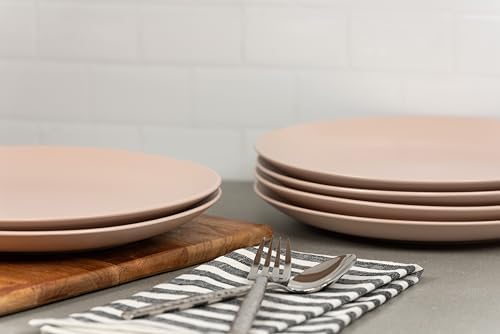 10 Strawberry Street Wazee Matte Coupe Dinnerware, Dinner Plate, Blush, Set of 6 - Image 2