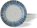 Japanese Serving Plate Dinnerware Plates 5” plates Blue and White Set of 4 by ProductofGifuJapan