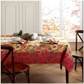 Elrene Home Fashions Swaying Leaves Bordered Fall, Seasonal and Holiday Tablecloth, 52"x70" Oblong/Rectangle, Multi by ElreneHomeFashions