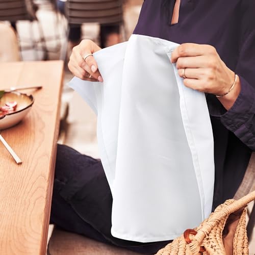 Bulk 288-Pack Cloth Napkins, 20"x20", Wrinkle Resistant, Sturdy, White - Image 6