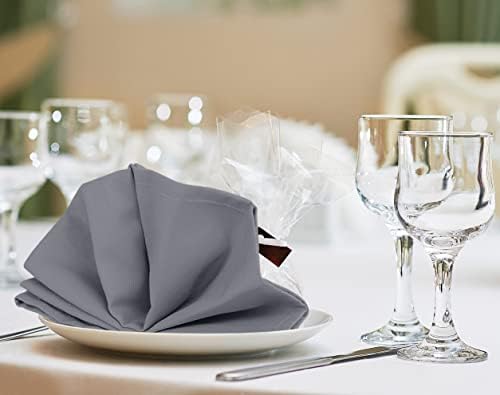 Utopia Kitchen Cotton Blend Charcoal Cloth Napkins [12 Pack, 18x18 Inch] - Image 5