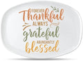 R HORSE Fall Thanksgiving Melamine Platter Gift, Reusable Serving Tray by RHORSE