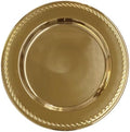 Brightalk 13-Inch Stainless Steel Twist Pattern Charger Plates, 6 Pcs Gold Dinner Plate Chargers, Round Server Ware by Brightalk