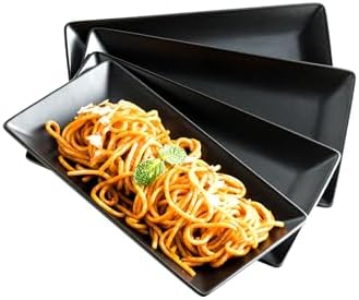 LAUCHUH Serving Platters, 10 inch Porcelain Serving Plates Sushi Plates by LAUCHUH