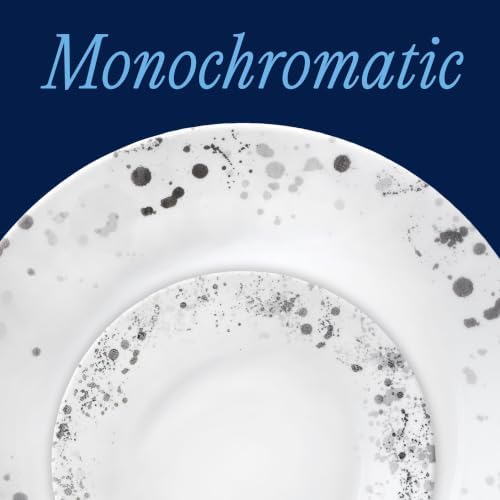 Corelle Monochromatic 18-Piece Round Dinnerware Set, Service for 6 - Image 2