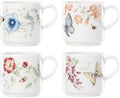Lenox 890451 Butterfly Meadow 4-Piece Stacking Mug Set by Lenox