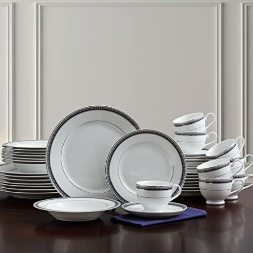 Mikasa Platinum Crown Cobalt 40-Piece Dinnerware Set, Service for 8 - Image 4
