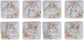 Sweet Bunny 6" Canape/Snack Plates, Assorted Designs, Set of 4 (Pack of 2) by CERTIFIEDINTERNATIONAL