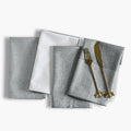 Dark Olive Cotton Cloth Napkins Set of 4, 18x18 Inch by Palisa
