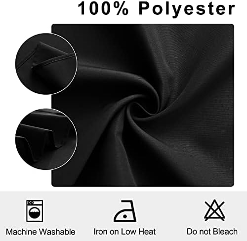 Hiasan Cloth Napkins Set of 12, 18 x 18 Inch, Black - Image 4