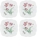 Lenox 894308 Butterfly Meadow Square 4-Piece Accent Plates by Lenox