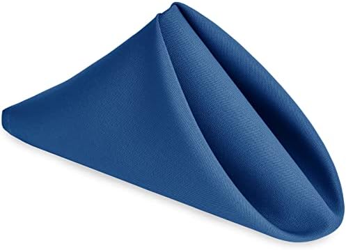 Hiasan Cloth Napkins Set of 6, 18 x 18 Inch, Royal Blue by Hiasan