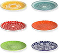 Annovero Dessert Plates, 6 Inch, Dishwasher & Microwave Safe, Set of 6 by Annovero
