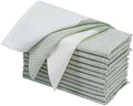 Green Cotton Cloth Napkins Set of 12, 18x18 Inch by Palisa