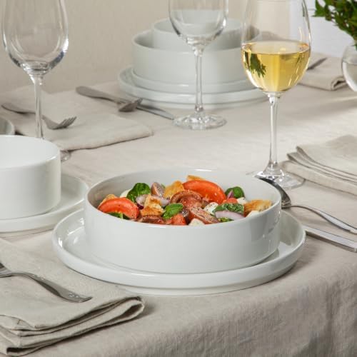 Gibson Home Plates and Bowls Set, 16 Piece Dinnerware Set for 4, White - Image 6