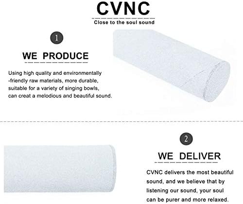 CVNC Suede Mallet for Playing Quartz Crystal Singing Bowl Suede Stick
