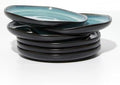 Pokini Ceramic Salad Plates Set of 6, 8inch Stoneware Small, Dessert Plates by Pokini