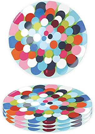 French Bull Plates - 4 Piece Set - 9 inch Melamine Salad Plates Set of 4 - Melamine Dinnerware for Indoor and Outdoor - Bindi - Image 2