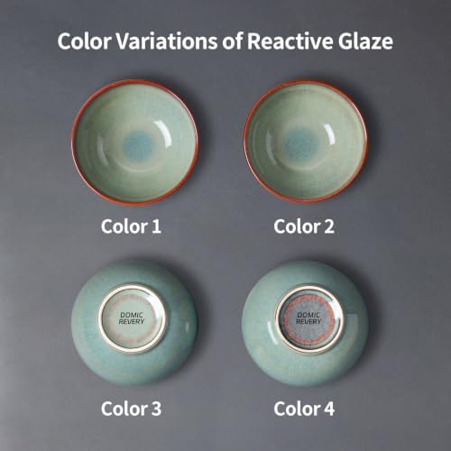 DOMICREVERY Ceramic Dinnerware Sets for 4, 12 Piece Plates and Bowls Sets - Image 5