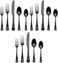 Oneida 896767 James Street Satin Black 20 Piece Flatware Set (Pack of 3) by Oneida
